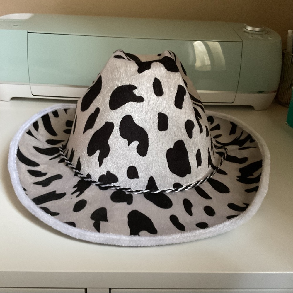 Cow Print Cowboy Hat